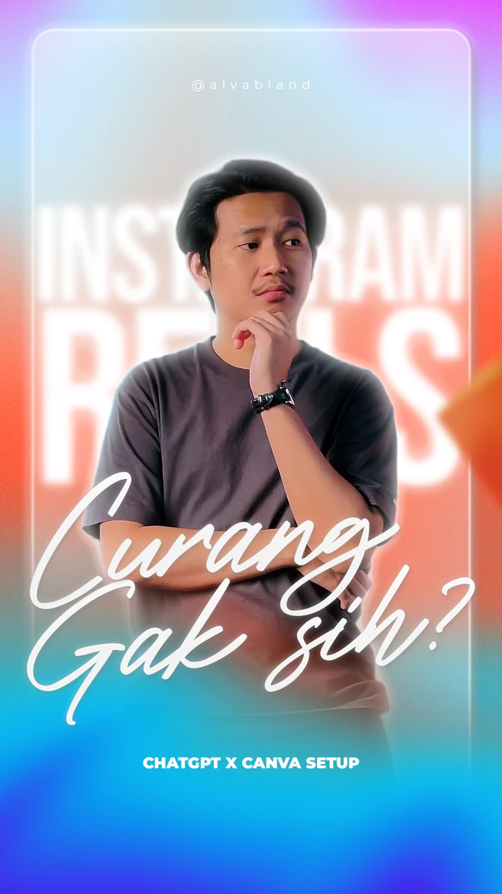 ChatGPT and Canva tutorial cover showing Alathur, Curang Gak sih?, and ChatGPT x Canva Setup.