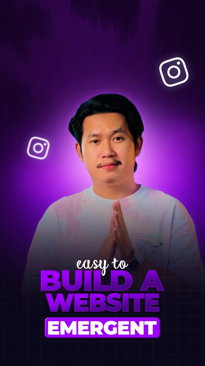 Emergent Reel cover featuring Alathur and the words easy to build a website, Emergent.
